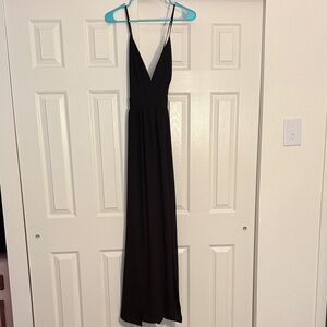 SHEIN Black Strappy Maxi Dress